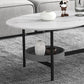 3 Legs Slate Coffee Table Free-Form Nesting Coffee Table Set