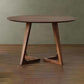 Modern Rubber Wood Table for Restaurant Dining Table with Double Wood Pedestal