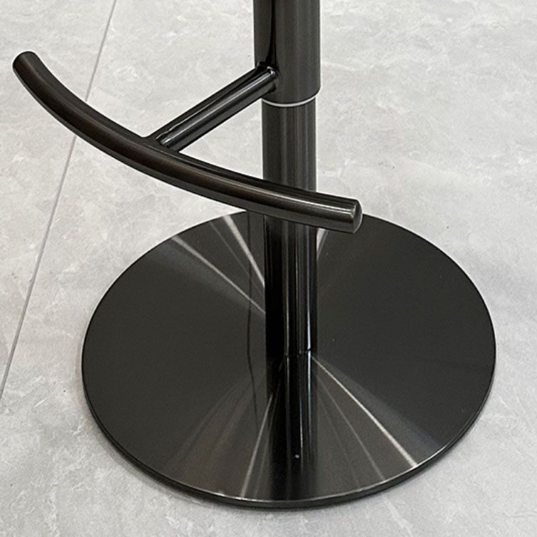Contemporary Metal Bar Stool Footrest Counter Stool for Living Room