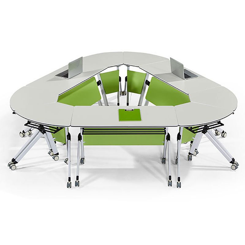 Escritorio de escritura contemporánea para escritorio rectangular de 30 "H de 30" en blanco