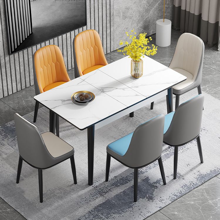 Contemporary Style Furniture Rectangle 4-foot Dining Site Table for Home Clearhalo ' dining_table' 'Dining Tables & Seating' 'Dining Tables' 'furn' 'furn_dining_table' 'Furniture' 'furniture_dining_table' 'Kitchen & Dining Furniture' 'kitchen&dining_furn' 'kitchen' 'kitchen_dining_table' 1200x1200_e53de064-d419-48b6-9442-e1b9a80f8eb7