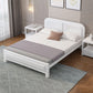 Upholstered Headboard Standard Bed Adjustable Height Bed with Metal Legs
