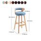 Scandinavian Wood Upholstered Counter Stools Low Back Bar Stools with Round Seat Clearhalo 'Bar Furniture' 'Bar Stools' 'bar_stools' 'furniture_bar_stools' 'Kitchen & Dining Furniture' 'kitchen&dining_furn' 'kitchen' 'kitchen_furn' Furniture' 1200x1200_e53e35bf-d23d-47ee-8686-1e1d4e270e90
