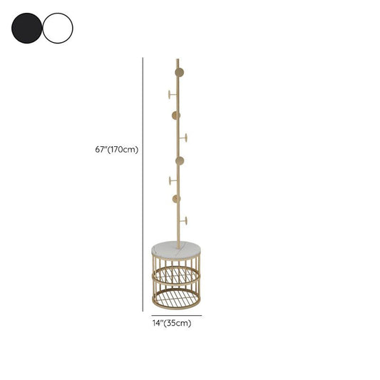 Appago di mantenimento in metallo con pentola di ingresso leggero di lusso con scaffali di stoccaggio