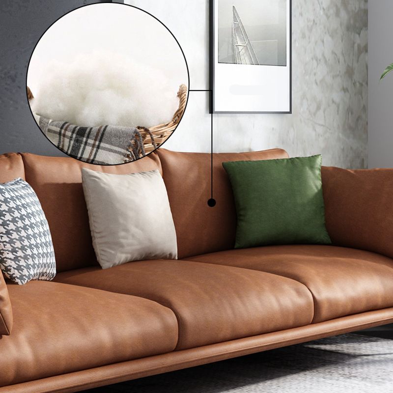 Modernism Standard Sofa 3/4-seat Tuxedo Arm Sofa for Living Room Clearhalo 'furn' 'furn_sofas' 'Furniture' 'furniture_sofas' 'kitchen' 'kitchen_sofas' 'Living Room Furniture' 'Sofa' 'sofas' 1200x1200_e53e745d-e055-42d1-8533-b12657270c31