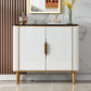 Sideboard in stile glam sideboard in marmo artificiale con mobile
