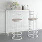 White and Pink Modern Style Bar Table in Wood and Metal Bar Table Milk Tea Shop Bar Table Clearhalo 'Bar Furniture' 'Bar Tables' 'bar_tables' 'furn' 'furn_bar_tables' 'Furniture' 'furniture_bar_tables' 'Kitchen & Dining Furniture' 1200x1200_e53ef2f3-d9b5-422f-973a-26a3fa33a94f