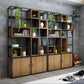 Modern Bookshelf Wood and Metal Multi Layer Shelf Etagere Bookcase for Living Room Clearhalo 'Bookcases' 'furn' 'furn_bookcases' 'Furniture' 'Office Furniture' 1200x1200_e53f531a-8245-4b54-a4d7-0d8ff99f1f15
