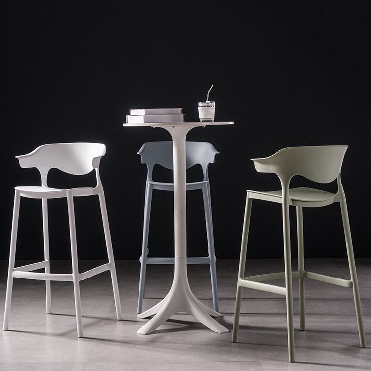 30 inch Plastic Scandinavian Armless Stool Low Back Bar Stool for Kitchen Clearhalo 'Bar Furniture' 'Bar Stools' 'bar_stools' 'furn' 'furn_bar_stools' 'furniture_bar_stools' 'Kitchen & Dining Furniture' 'kitchen&dining_furn' 'kitchen' 'kitchen_furn' Furniture' 1200x1200_e541129f-7e8c-4f68-8138-89ba59ca56dd