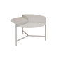 Table basse à cadre en métal Table de cocktail ronde moderne du milieu du siècle