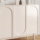 Armoire à plate-forme en bois d'ingénierie blanche 35.4 "H Serveur de salle à manger pour salle à manger