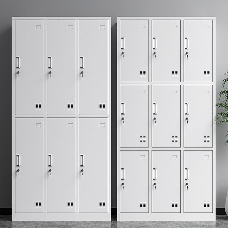 Gabinete de vestuario de acero blanco Armario moderno de armario para el hogar