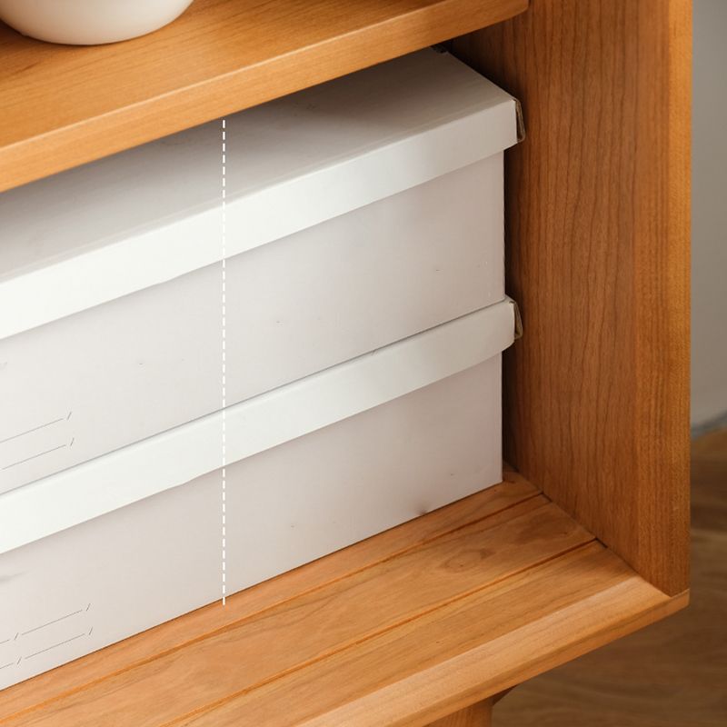 Closed Back Bookshelf Solid Wood Contemporary Bookcase with Doors Clearhalo 'Bookcases' 'furn' 'furn_bookcases' 'Furniture' 'Office Furniture' 1200x1200_e546373a-ad0a-4fd8-8ea1-c1c485e17214