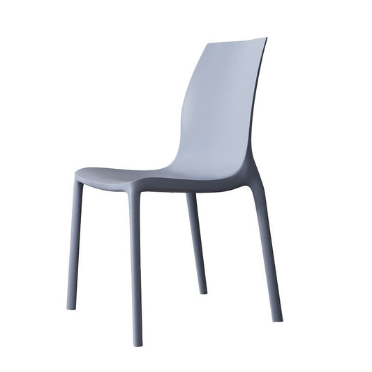 Contemporary Style Stackable Chairs Dining Armless Chair with Plastic Legs for Kitchen Clearhalo 'Dining Chairs' 'Dining Tables & Seating' 'dining_chair' 'Furniture' 'furniture_dining_chair' 'Kitchen & Dining Furniture' 1200x1200_e5471db5-0ac0-4333-a1cc-d74bc5d38765