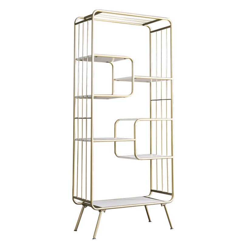Modern Metal Bookshelf Etagere Open Shelf Bookcase with Shelves Clearhalo 'Bookcases' 'furn' 'furn_bookcases' 'Furniture' 'Office Furniture' 1200x1200_e5490ab9-5bea-440f-972d-e61c3d9edd64