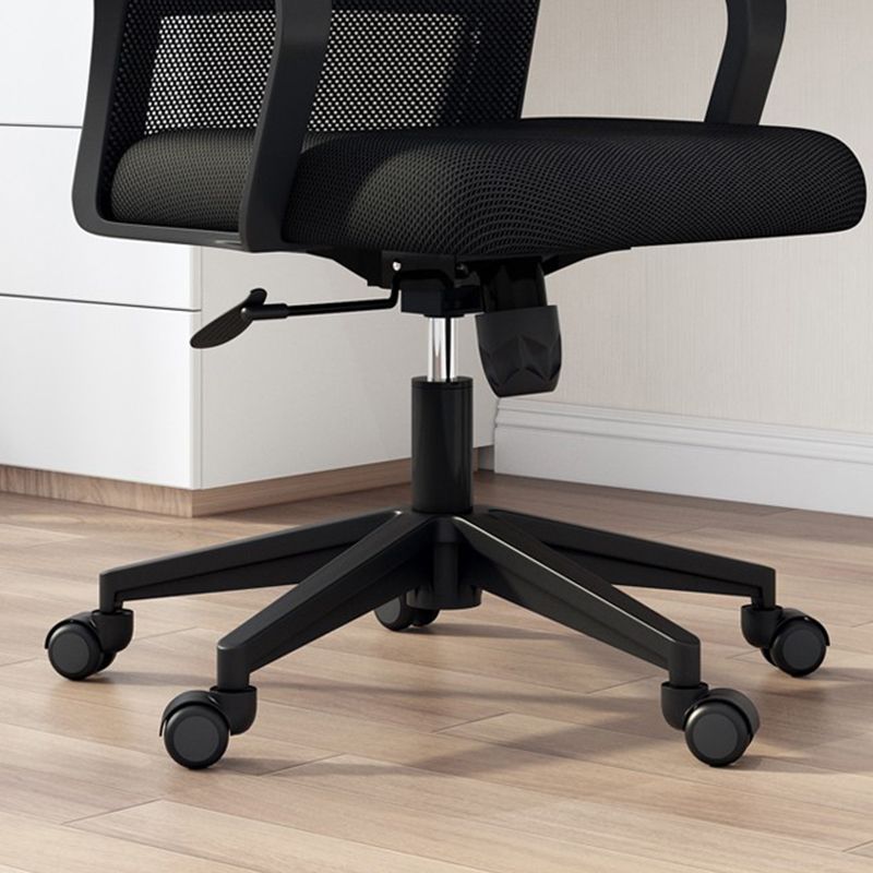 Silla de altura ajustable de escritorio negro moderno para la oficina en casa