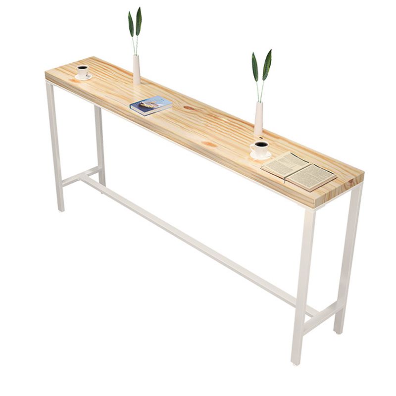 Contemporary Rectangular Bar Set 1/2/4 Pcs Solid Wood Counter and Bar Stools Clearhalo 'Bar Furniture' 'furn' 'furn_home_bar_bar_sets' 'Furniture' 'Home Bars & Bar Sets' 'home_bar_bar_sets' 'Kitchen & Dining Furniture' 1200x1200_e549e950-aac8-46c0-8d96-b9e6f334e371