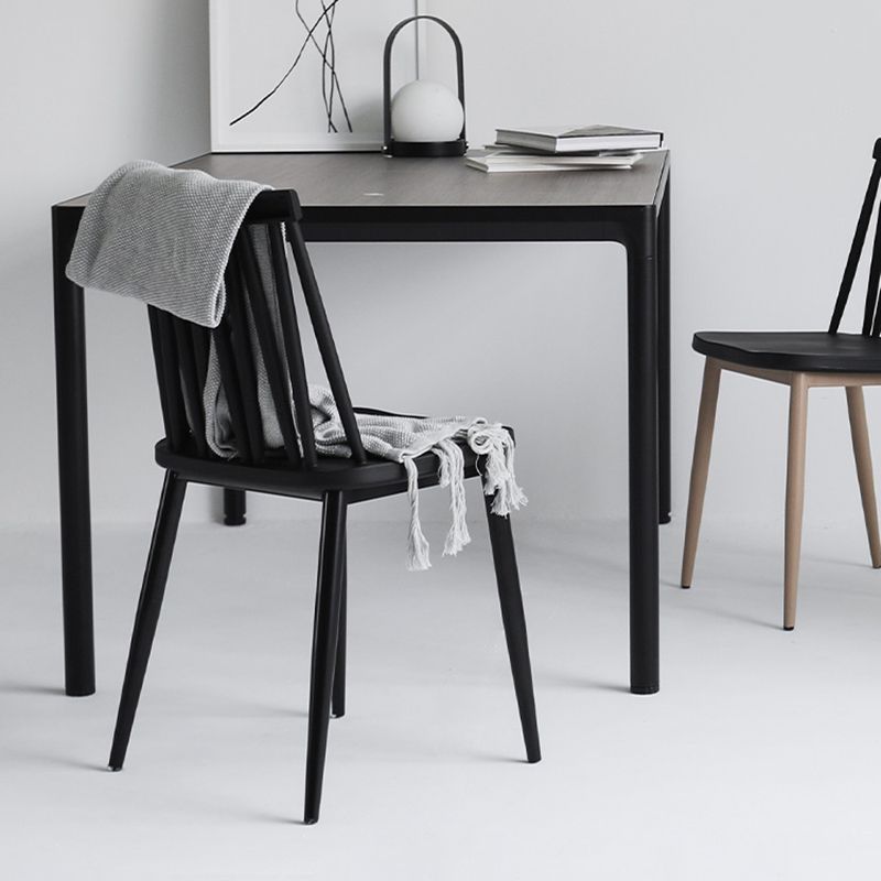 Contemporary Style Plastic Chair Dining Armless Chairs for Kitchen Clearhalo 'Dining Chairs' 'Dining Tables & Seating' 'dining_chair' 'furn' 'furn_dining_chair' 'Furniture' 'furniture_dining_chair' 'Kitchen & Dining Furniture' 1200x1200_e549f162-5a90-4b6c-929f-a0477d31e3eb