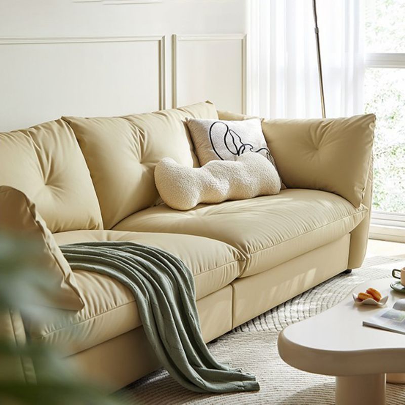 Ausgeflügelte Armsofa-Standardkissen Sitzgelegenheiten in Gold und Lichtgrün