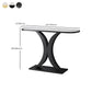 Contemporary Console Accent Table Antique Finish Console Table in Marble Clearhalo 'Console Tables' 'console_tables' 'Entry & Mudroom Furniture' 'furn' 'furn_console_tables' 'Furniture' 1200x1200_e54a2996-0901-4548-be5f-675caacd59ff