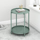 4 Legs Base Design Carbon Steel White/green/black/yellow Round Side Table