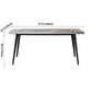 Metal Contemporary Rectangular Dining Table Grey Sintered Stone Table with Metal Legs Clearhalo ' dining_table' 'Dining Tables & Seating' 'Dining Tables' 'furn' 'furn_dining_table' 'Furniture' 'furniture_dining_table' 'Kitchen & Dining Furniture' 'kitchen&dining_furn' 'kitchen' 'kitchen_dining_table' 1200x1200_e54cbd51-a7d7-4dd0-b905-03bea12cad98