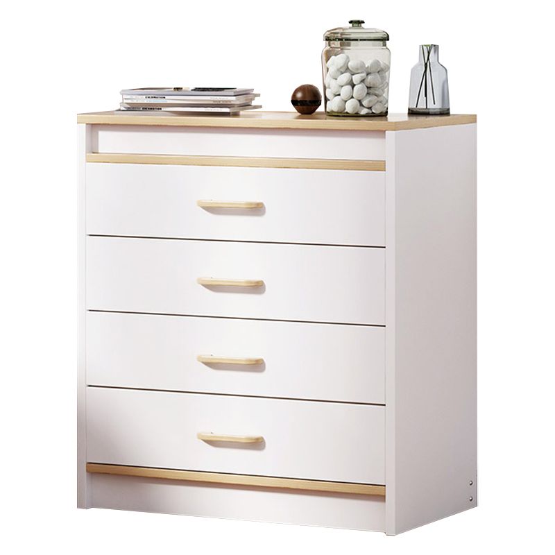 13.38" Wide Rectangle Accent Chest White Wood Accent Cabinet