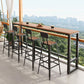 Modern 41.3"H Bar Table Rectangular Wooden Top Table for Bar Clearhalo 'Bar Furniture' 'Bar Tables' 'bar_tables' 'furn' 'furn_bar_tables' 'Furniture' 'Kitchen & Dining Furniture' 1200x1200_e54e651d-fd9e-4e14-a261-c4558d83ea7b
