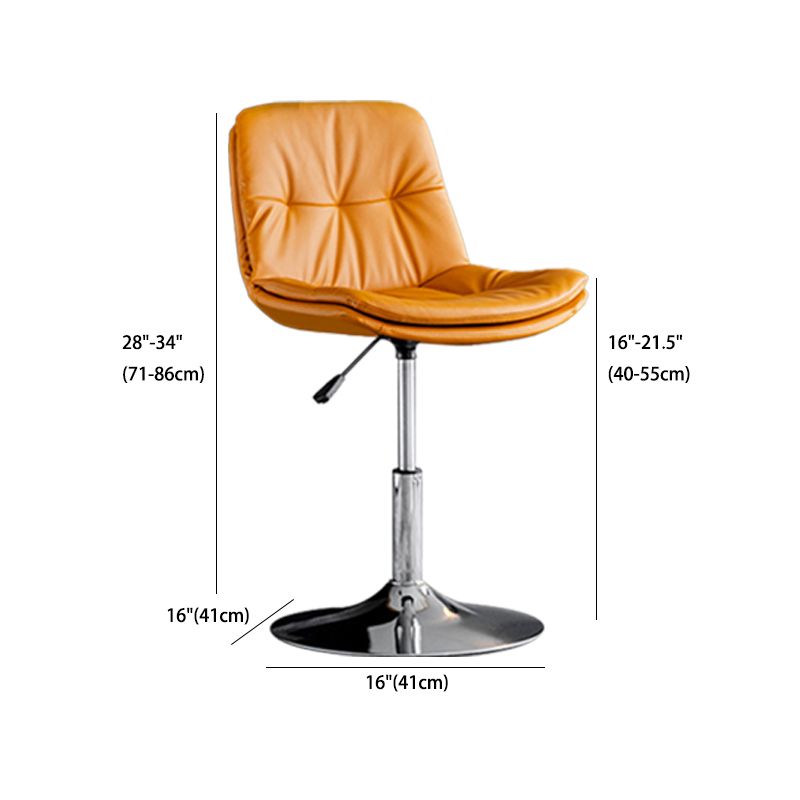 Tabouret de comptoir en fausse en cuir en métal en métal contemporain avec finition mate en finition mate