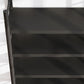Contemporary Black Shelf Bookcase Open Bookshelf with Shelves Included