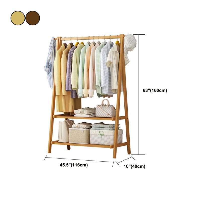 Appuntamento scandinavo per appendiabiti in legno di stoccaggio senza piedi.