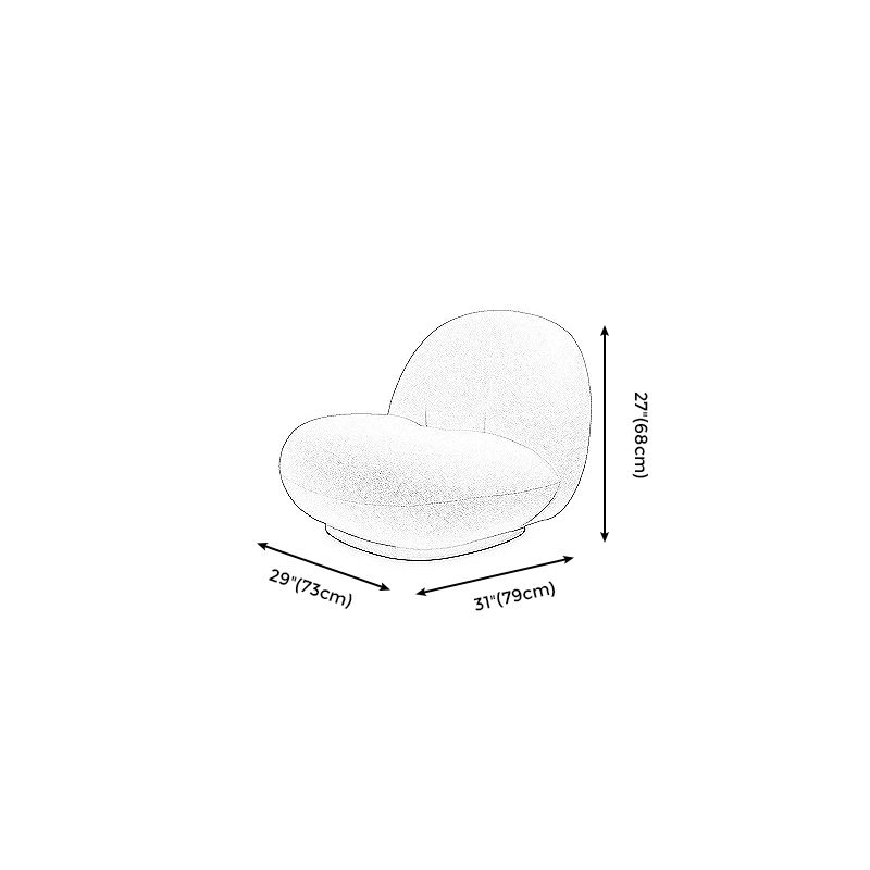 Wollstuhl 28.7 "L x31.1" W x26.7 "H Schwenkstuhl für Wohnzimmer