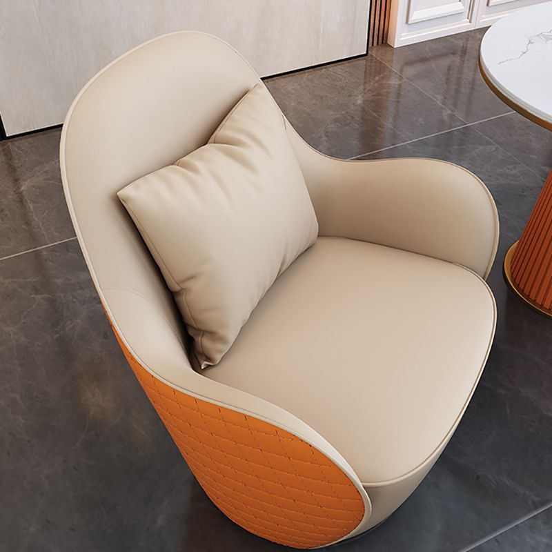 Sedia a braccio in pelle finta 27.55 "Codice di braccia svasata compresa la sedia