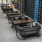 Industrial Solid Wood Dinner Table Brown Table with Black Frame for Dinning Room Clearhalo ' dining_table' 'Dining Tables & Seating' 'Dining Tables' 'furn' 'furn_dining_table' 'Furniture' 'furniture_dining_table' 'Kitchen & Dining Furniture' 'kitchen&dining_furn' 'kitchen' 'kitchen_dining_table' 1200x1200_e551df06-072e-4108-bb2a-184f2e777e8a