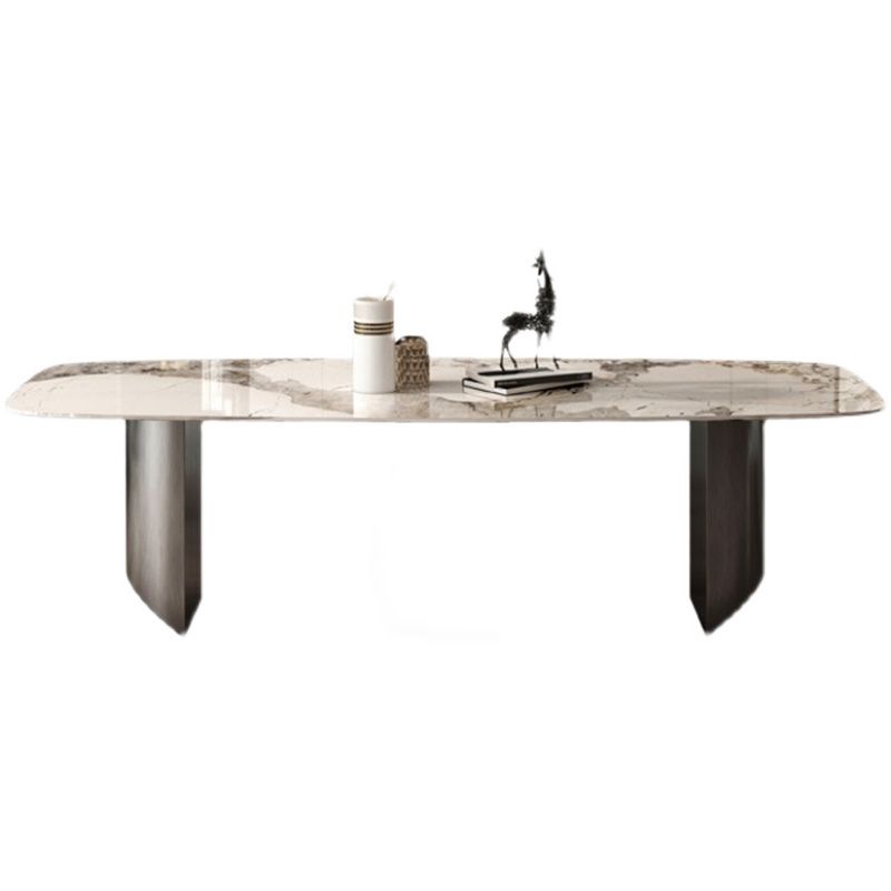 Modern Dining Set 1/4/5/7/8 Pieces with Wingback Chairs and Sintered Stone Dining Table