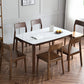 Rectangle 4 Legs Mid-Century Table White Fixed Table of Sintered Stone Clearhalo ' dining_table' 'Dining Tables & Seating' 'Dining Tables' 'furn' 'furn_dining_table' 'Furniture' 'furniture_dining_table' 'Kitchen & Dining Furniture' 'kitchen&dining_furn' 'kitchen' 'kitchen_dining_table' 1200x1200_e5532750-be26-455f-8923-5818e69a3635