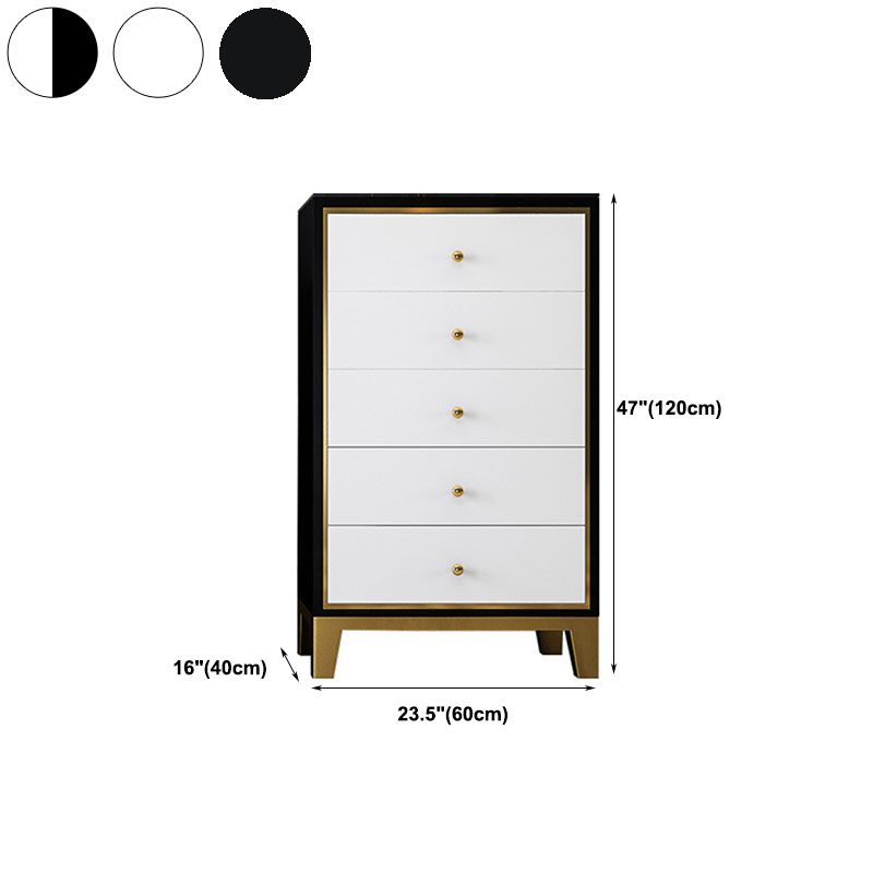 Slaapkamer glamour houten opbergkist verticale borst met laden