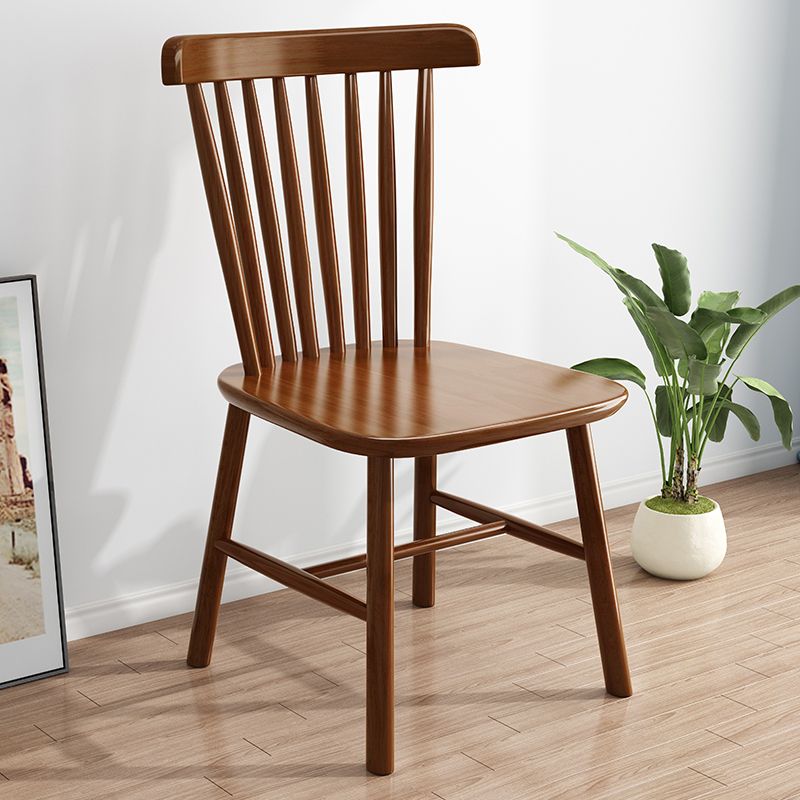 Contemporary Armless Dining Chair Home Solid Wood Dining Chair