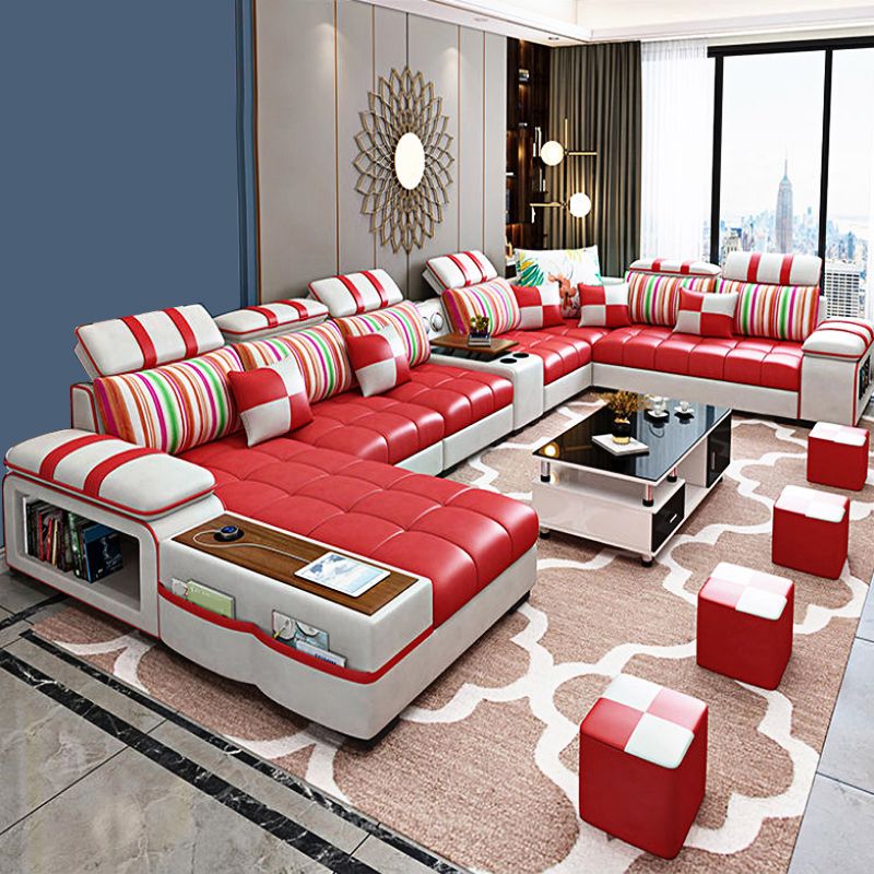 Pillow Top Arm Mondern Contemporary Furniture Sectionals for Living Room