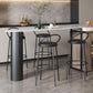 White Modern Style Table in Faux Marble and Metal Milk Tea Shop Bar Table Clearhalo 'Bar Furniture' 'Bar Tables' 'bar_tables' 'furn' 'furn_bar_tables' 'Furniture' 'furniture_bar_tables' 'Kitchen & Dining Furniture' 1200x1200_e55b015e-0e61-42c6-8868-0e5cbdcb43c5