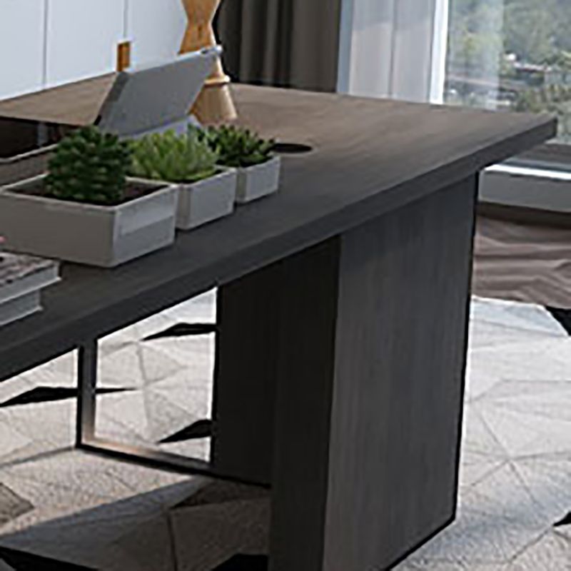 Industrial Wooden Office Desk Rectangular Black Writing Desk Clearhalo 'furn' 'furn_office_desk' 'Furniture' 'Office Desks' 'Office Furniture' 'office_desk' 1200x1200_e55bfcb3-e266-42e2-bdeb-aea945c86cd7