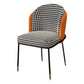 Glam Metal Dining Armless Chairs Upholstered Linen Fabric Dining Chair for Restaurant Clearhalo ' kitchen&dining_furn' 'Dining Chairs' 'Dining Tables & Seating' 'dining_chair' 'furn' 'furn_dining_chair' 'Furniture' 'furniture_dining_chair' 'Kitchen & Dining Furniture' 'kitchen' 1200x1200_e55de76d-8d32-4302-a92b-b6481d2b7468