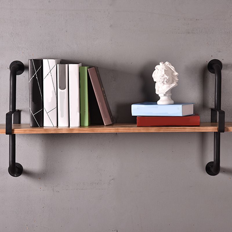 7.9" W Pine Bookcase Wall Mounted Modern Horizontal Book Shelf