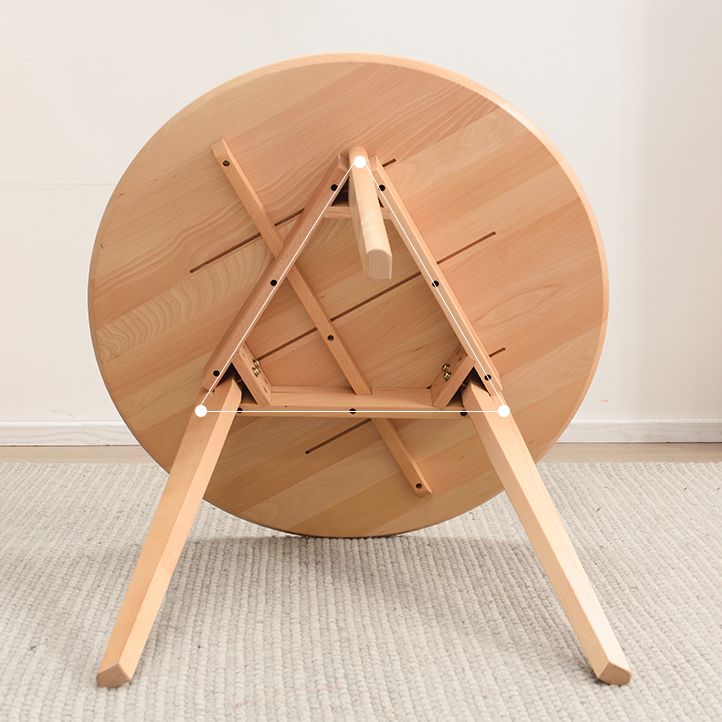 Contemporary Style Round Tripod Dining Site Table Solid Wood Dinette Table Clearhalo ' dining_table' 'Dining Tables & Seating' 'Dining Tables' 'furn' 'furn_dining_table' 'Furniture' 'furniture_dining_table' 'Kitchen & Dining Furniture' 'kitchen&dining_furn' 'kitchen' 'kitchen_dining_table' 1200x1200_e55f698b-0b98-4c12-9997-8157eff911f9