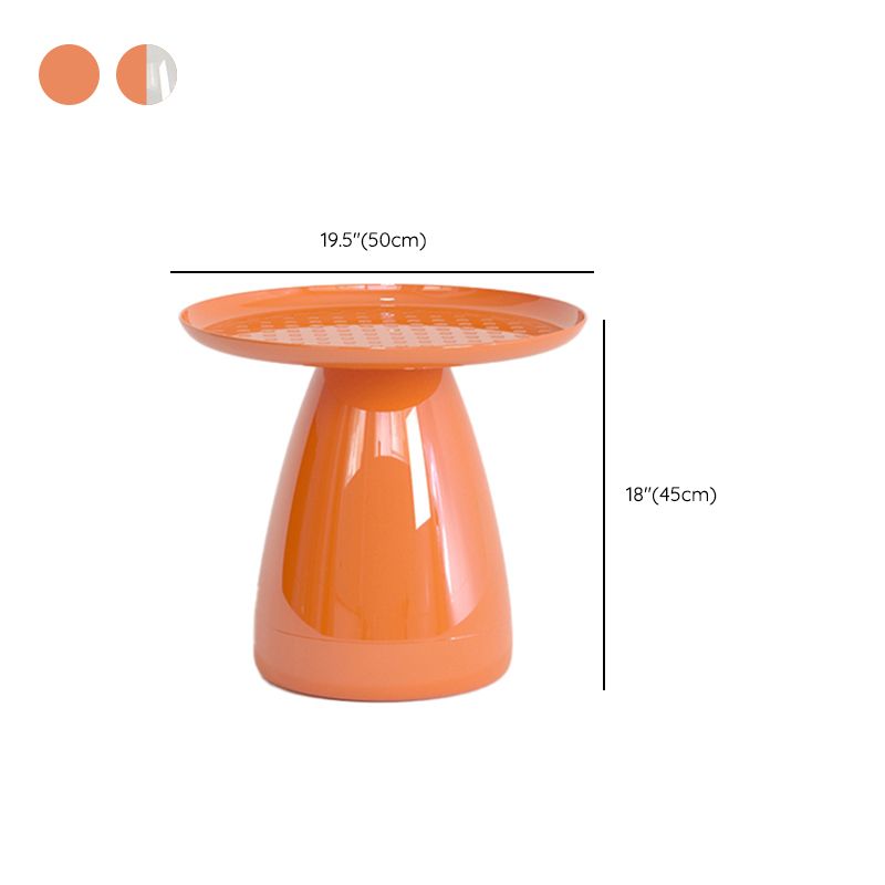 Pedestal End Table Plastic Round Side Sofa Side Accent Table with Tray Top Clearhalo 'Coffee & Accent Tables' 'End & Side Tables' 'end_side_tables' 'furn' 'furn_end_side_tables' 'Furniture' 'Living Room Furniture' 1200x1200_e5614356-0086-4d4a-90a5-8a6e19b3dc64