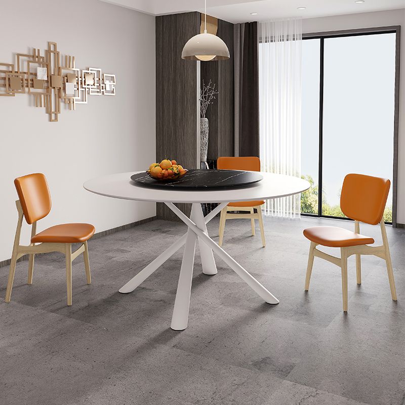 Salon Table à manger en pierre ronde