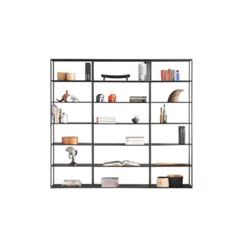 Minimalist Style Open Shelf Bookcase with Rectangular Shelve Clearhalo 'Bookcases' 'Furniture' 'furniture_bookcases' 'kitchen' 'kitchen_bookcases' 'Living Room Furniture' 'Office Furniture' 1200x1200_e562d58e-dda8-40a2-8671-4e53ea03e432