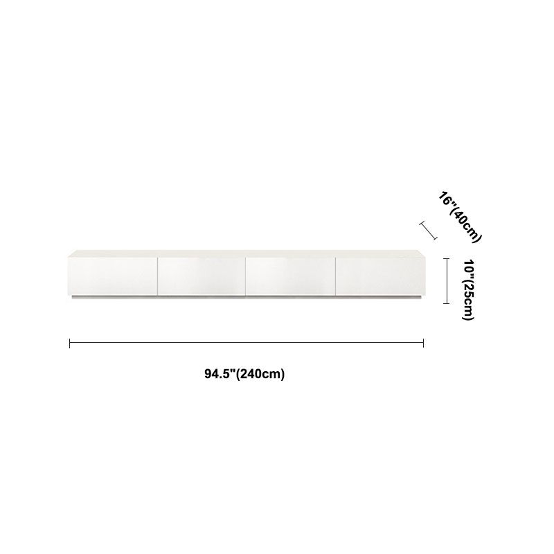 16 " D Modern Wooden White TV Stand Console Closed Storage TV Stand with 3 / 4 Drawers Clearhalo 'furn' 'furn_tv_stands_entertainment_centers' 'Furniture' 'Living Room Furniture' 'TV Stands & Entertainment Centers' 'TV Stands & Media Storage Furniture' 'tv_stands_entertainment_centers' 1200x1200_e56368c8-33e9-418f-abf0-320a263e5117