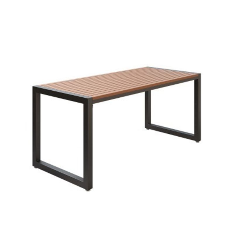 Modern 1/3/5 Pieces Dining Set Rectangle Wood Dining Table for Courtyard
