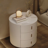 Contemporary Night Table Stone Accent Table Nightstand with 3 Drawers for Home Clearhalo 'Bedroom Furniture' 'furn' 'furn_night_stand' 'Furniture' 'night_stand' 'Nightstands' 1200x1200_e5650b4c-2084-4d06-9c2d-9cb7300a2b4a